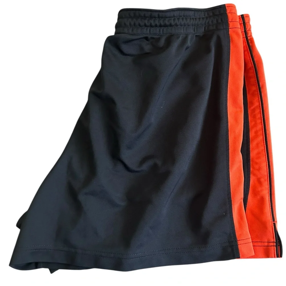 Nike Men’s Retro Athletic Shorts – Navy Blue with Orange Stripes –‎ Size XL